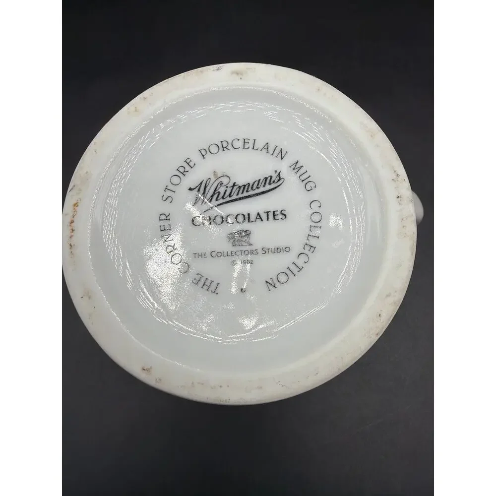 Vintage Whitman’s Sampler Porcelain Mug Corner Store Collection 1982 Advertising